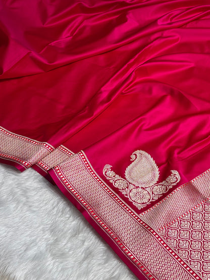 Plain Mashru with Rani Cross Shades MSM-51