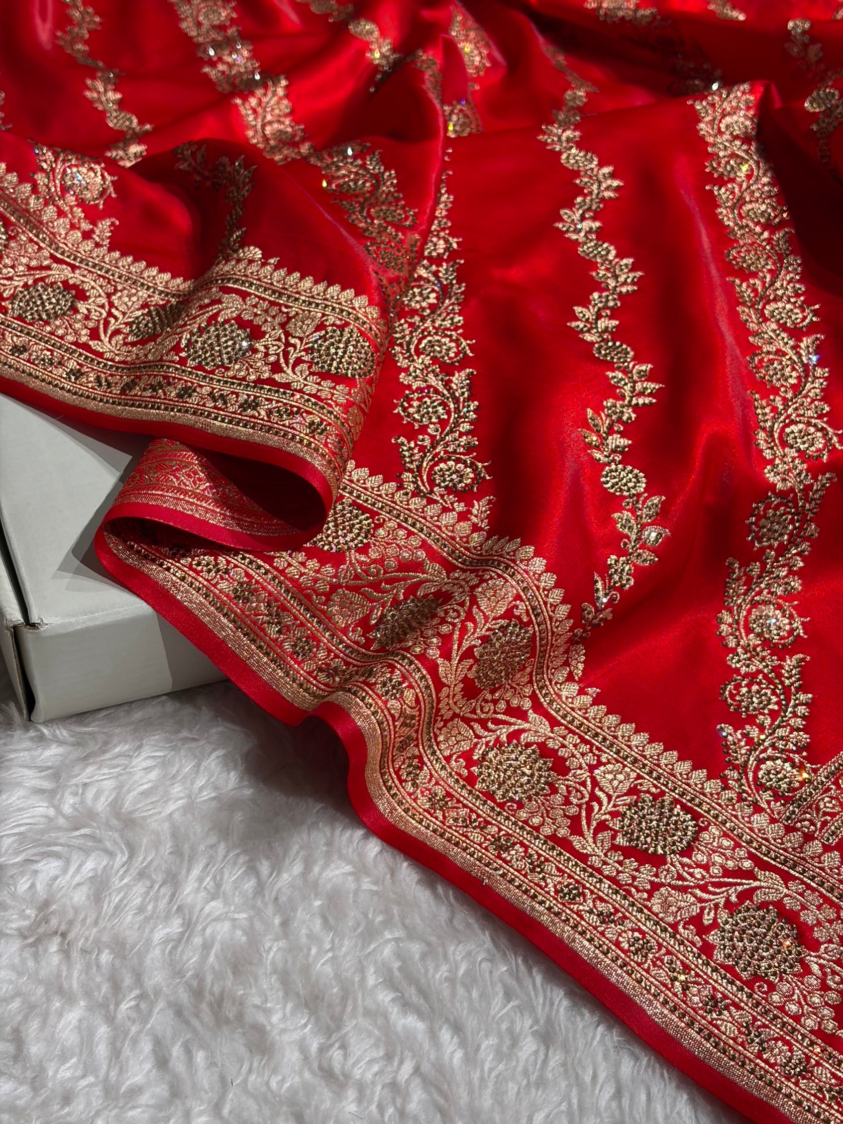 Bridal Red Cross with Swarovski Stone Work BSS10