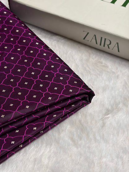 Dark Magenta Shades Tanchoi Motif Mashru Silk Saree MST-13