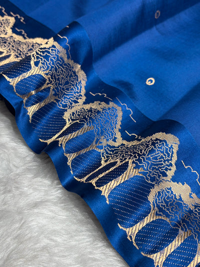 Purple Shades Handwoven Pure Paper Silk RM-63