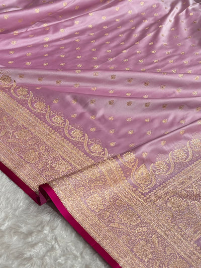 Katan Silk Saree In Lavender Shades SK08