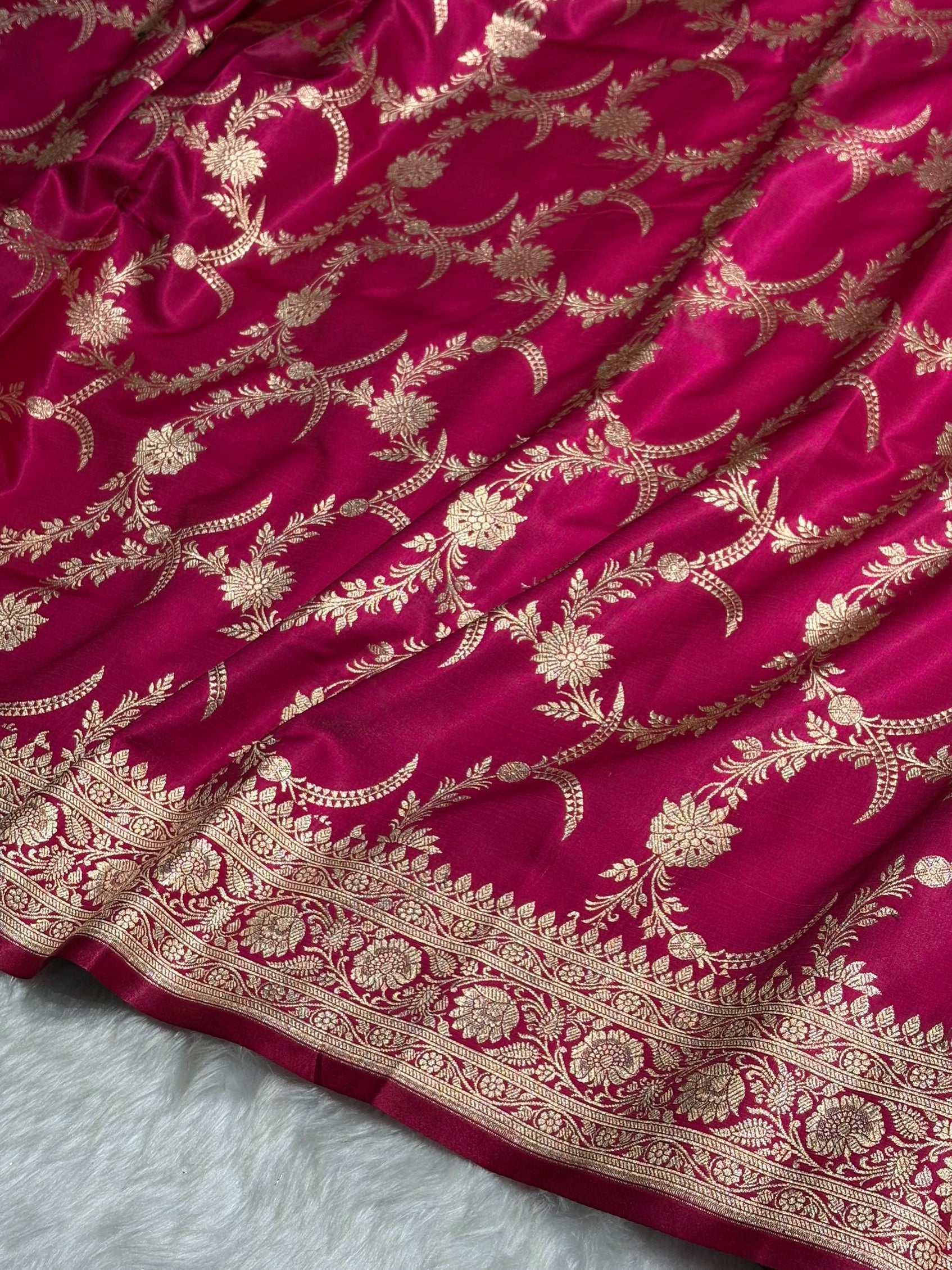 Satin Silk Banarasi Jaal In Pink Shades SS18