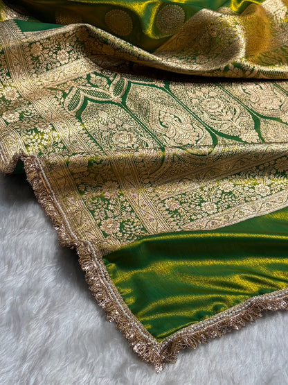 Liril Mehendi Shades With Gotta Patti Satin Silk Saree SSGP33