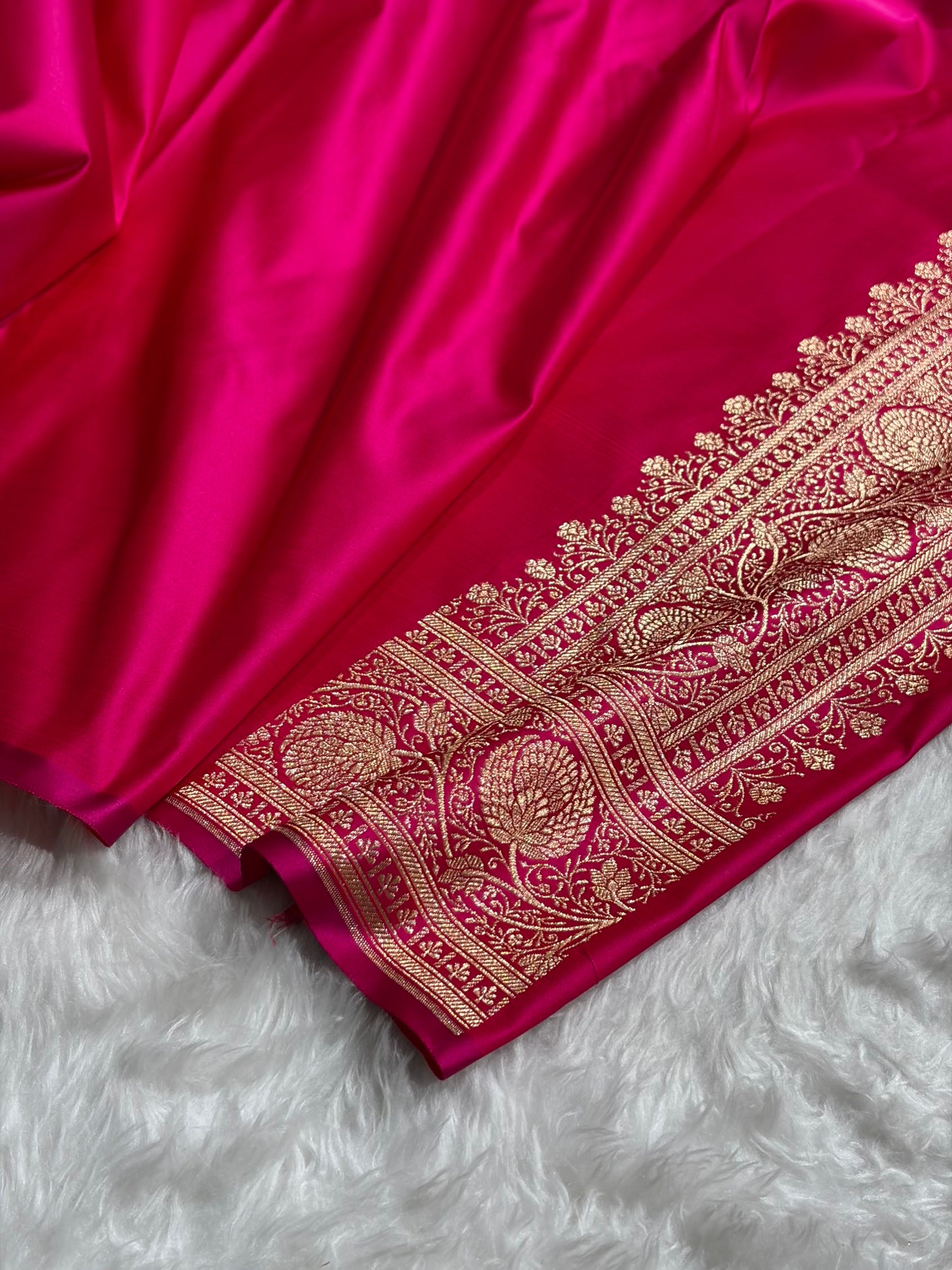 Sea green - Rani Banarasi Boota Katan Silk Saree SKM29