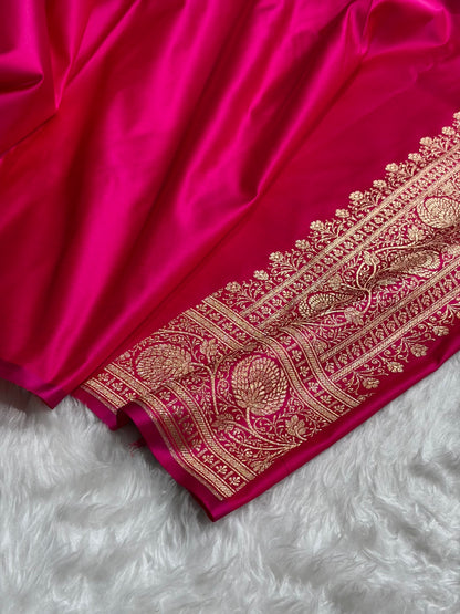 Sea green - Rani Banarasi Boota Katan Silk Saree SKM29