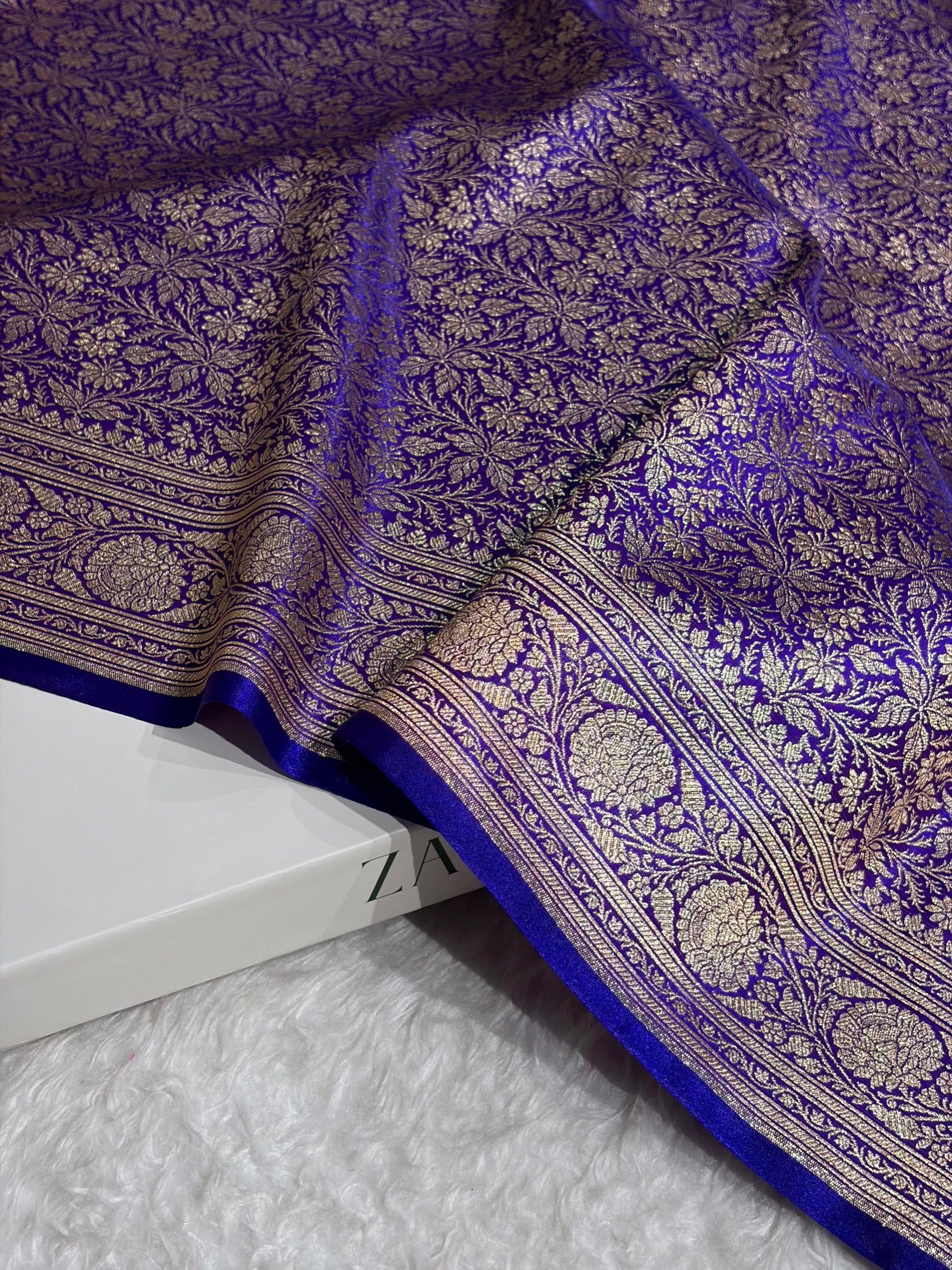 Purple Shades Brocket Satin Silk Saree Banarasi Saree Shades SS30