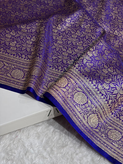 Purple Shades Brocket Satin Silk Saree Banarasi Saree Shades SS30