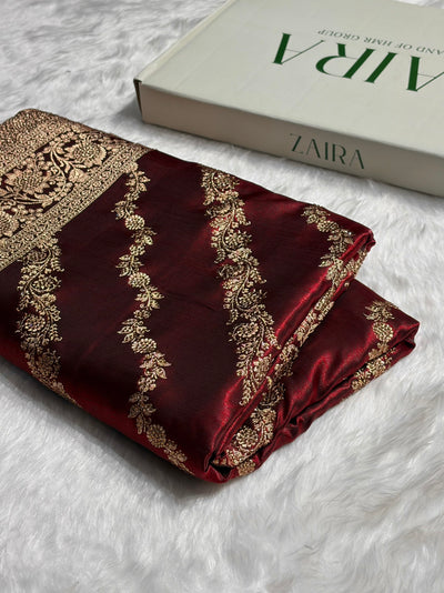 Maroon Shades Cross with Swarovski Stone Work BSS10
