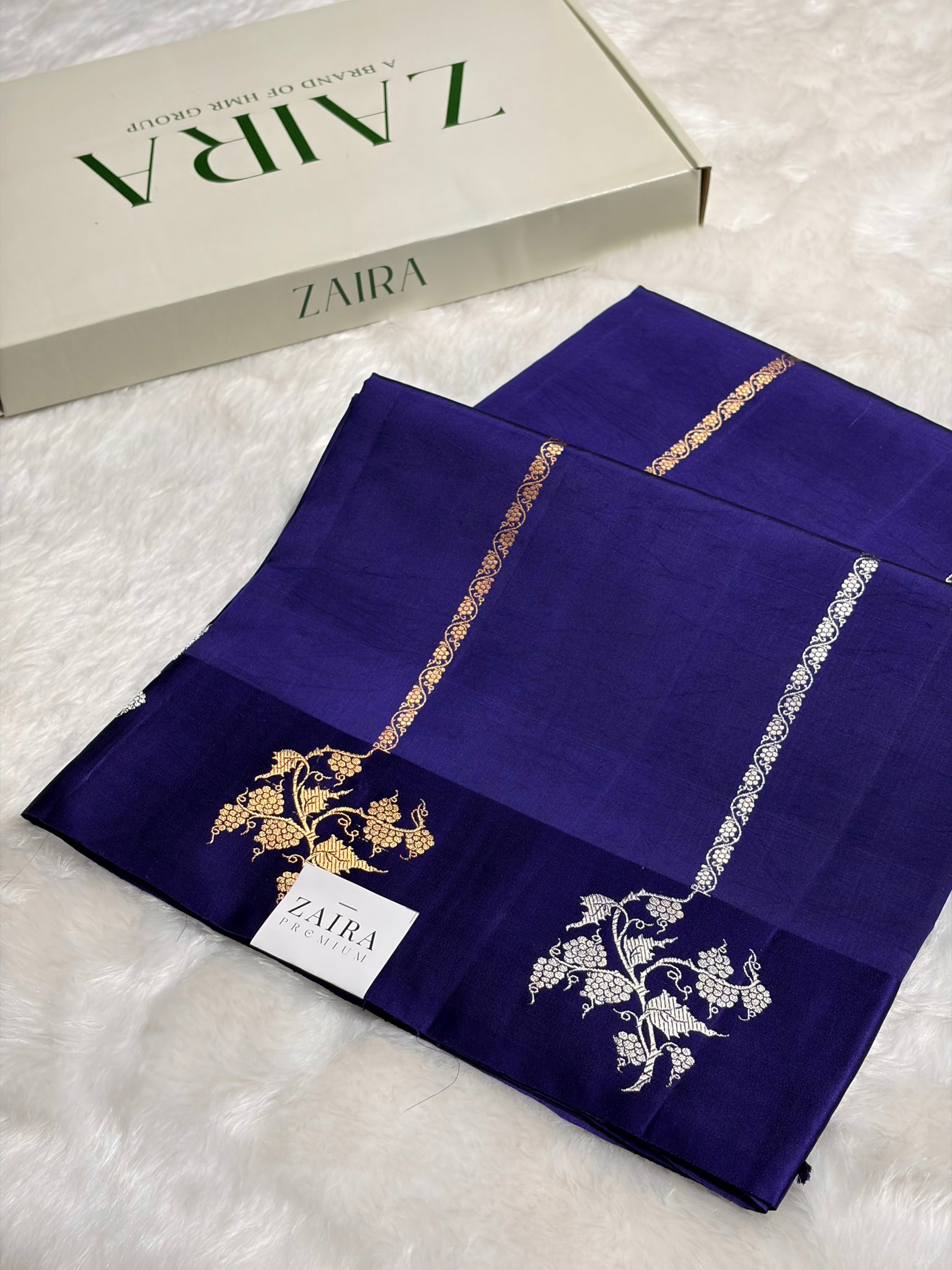 Purple Shades Boota Handwoven Pure Raw Mango Silk RM-11