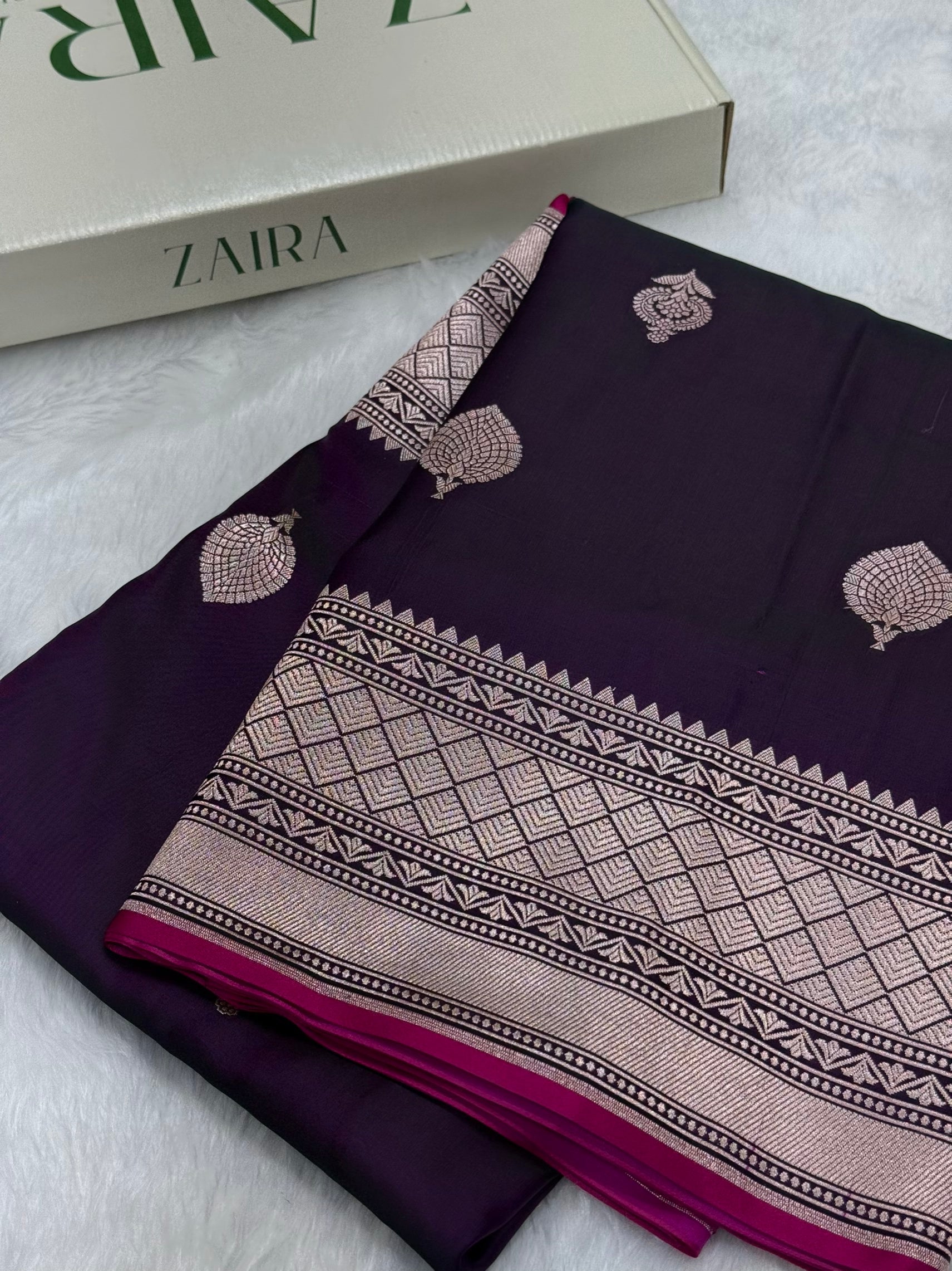 Wine shades Mashru Silk Saree for Festive Seasons MSM 24