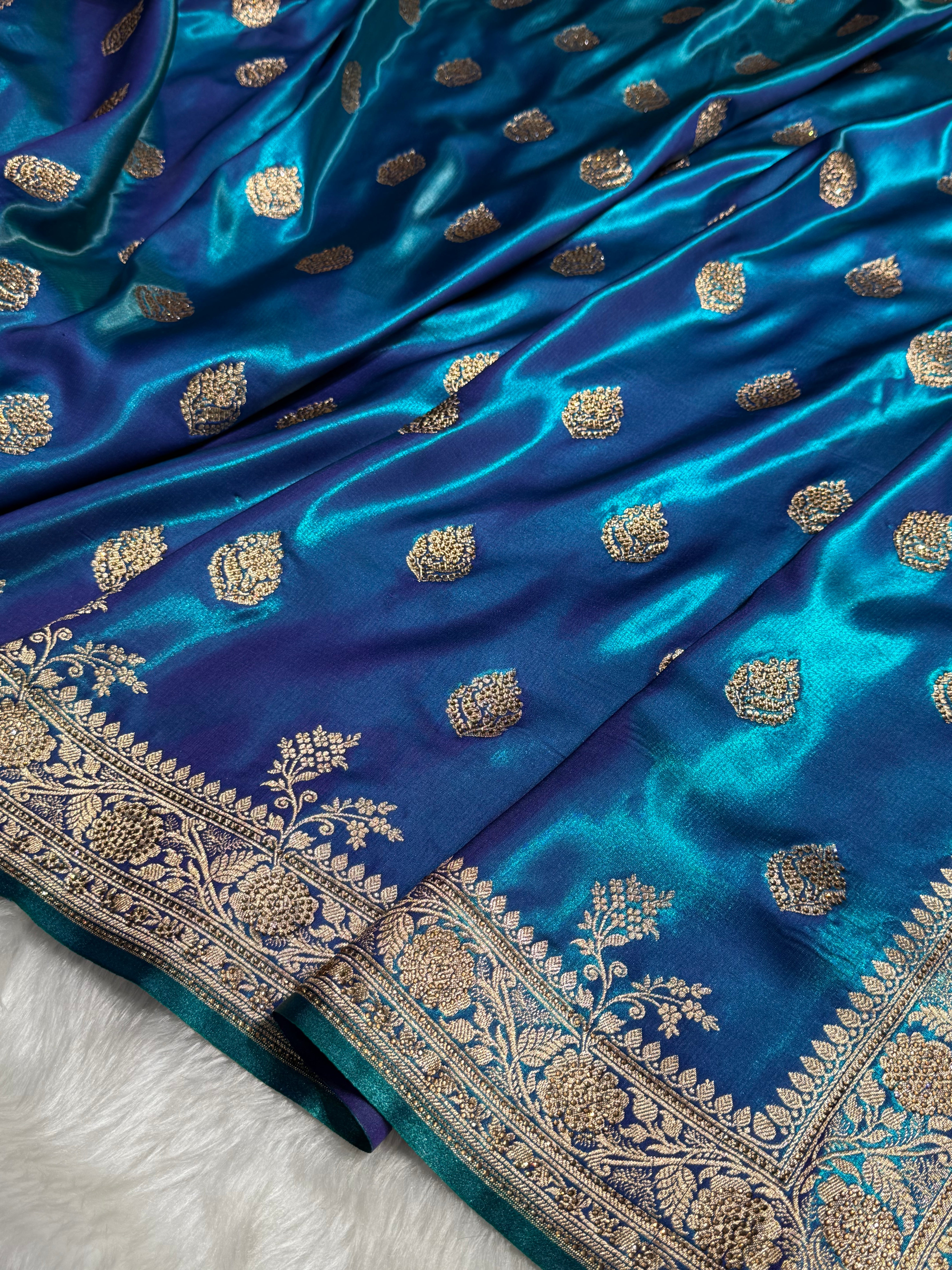Bridal Peacock Boota with stone work