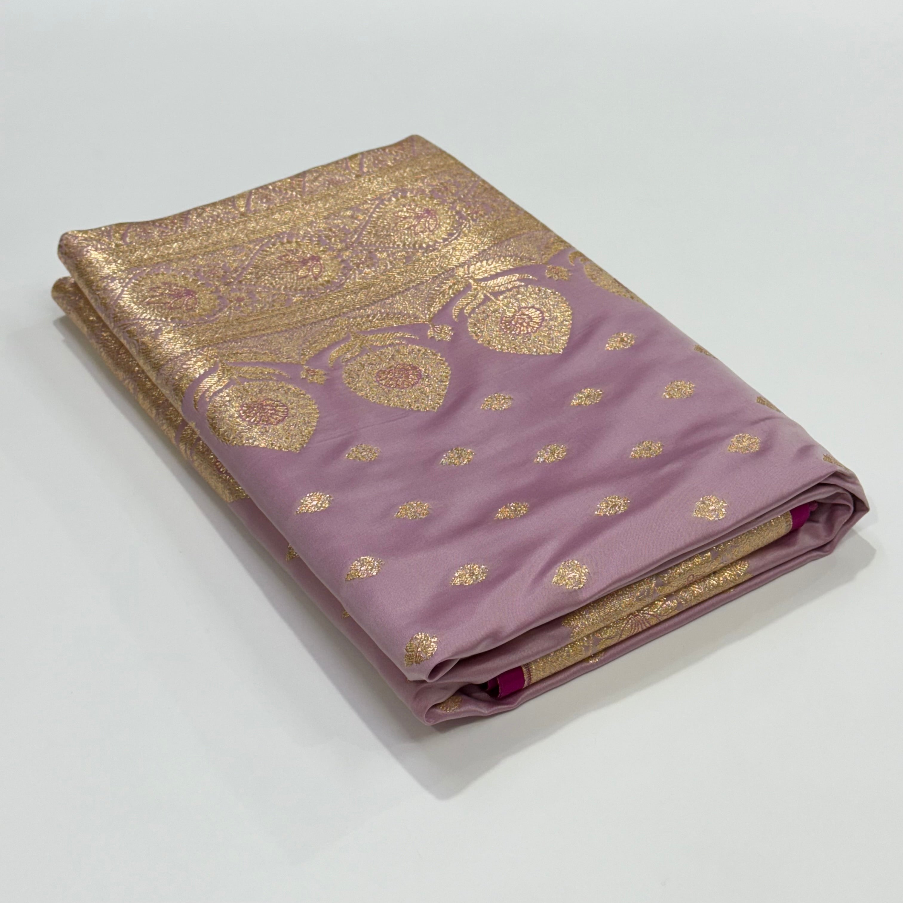 Katan Silk Saree In Lilac Shades