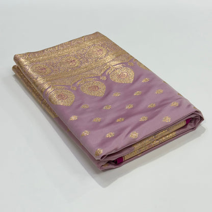 Katan Silk Saree In Lilac Shades