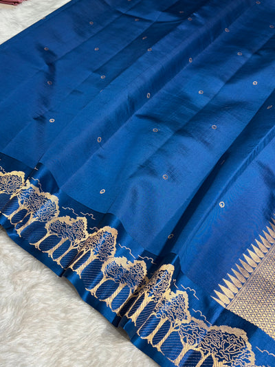 Purple Shades Handwoven Pure Paper Silk RM-63
