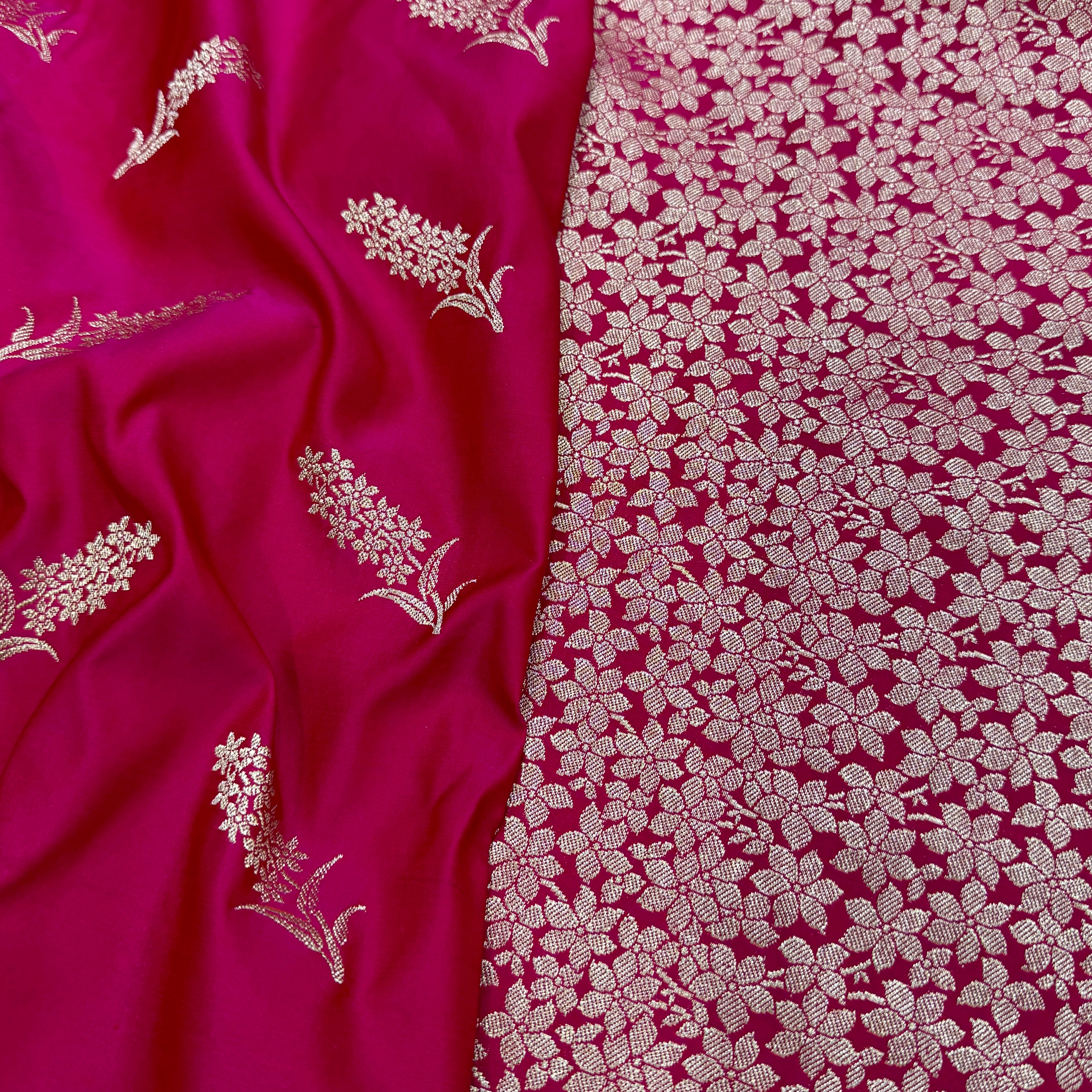 Beautiful Pink Shade Mashru Silk Saree