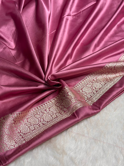 Blush Pink Shades Booti Mashru Silk Saree MS70