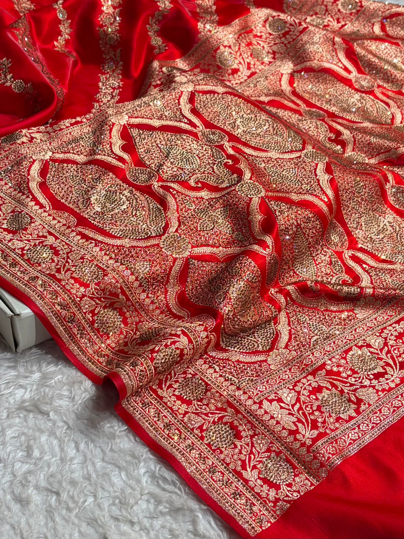 Bridal Red Cross with Swarovski Stone Work BSS10