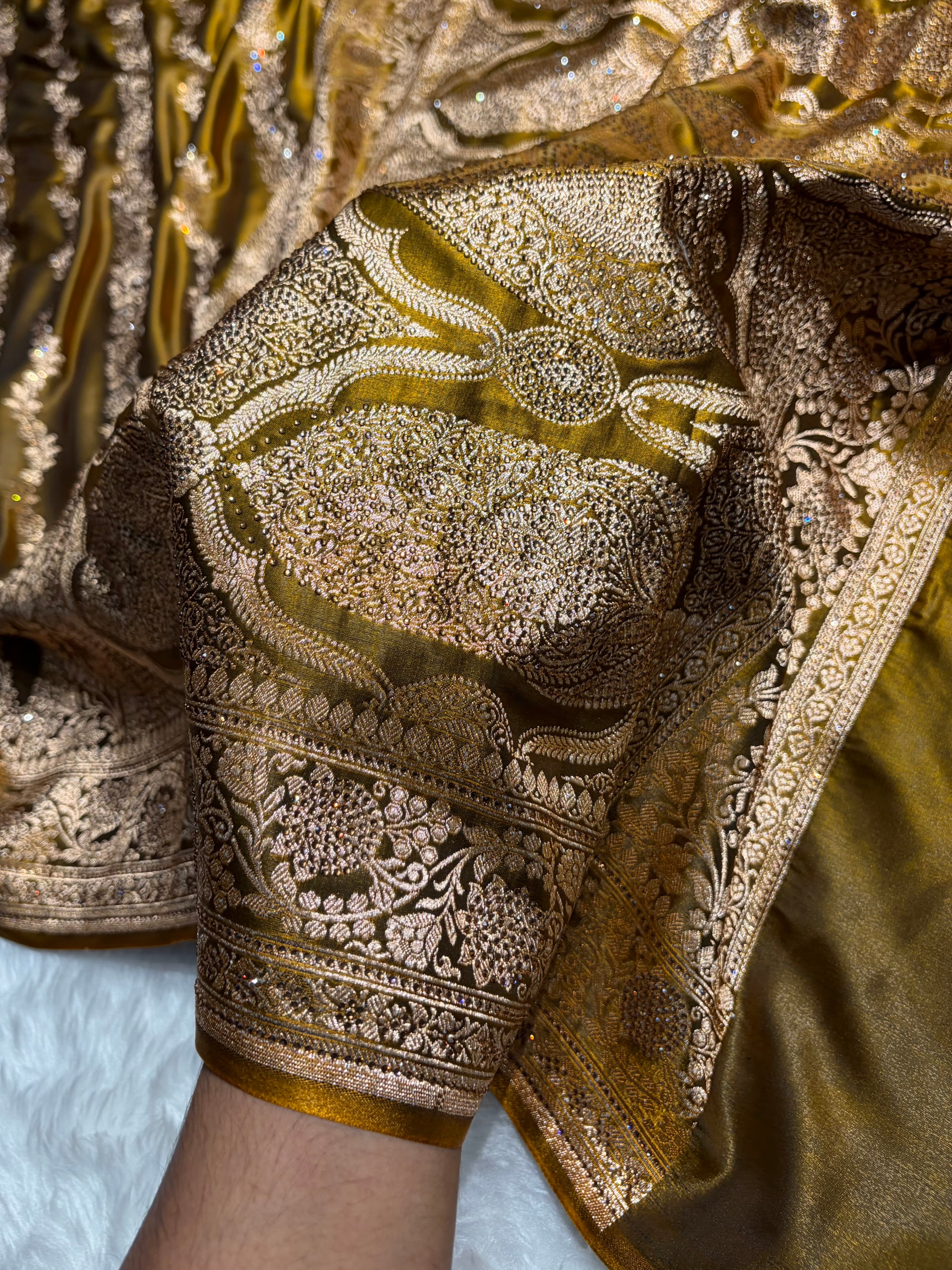 Mehendi Shades Cross with Swarovski Stone Work BSS-10