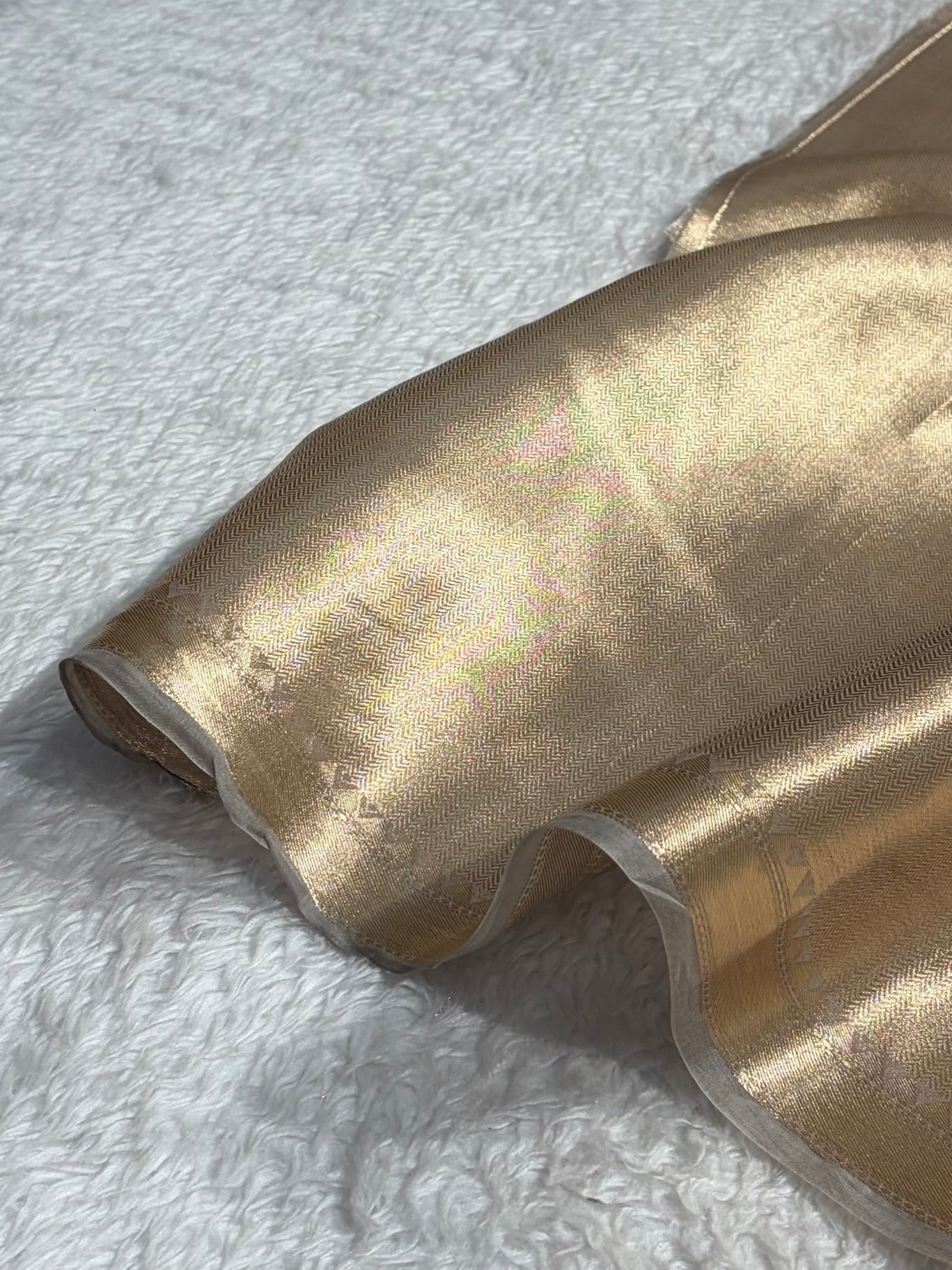 Pure Organza Light Grey Banarasi Silk Saree PO-01