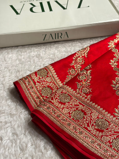 Bridal Red Cross with Swarovski Stone Work BSS10