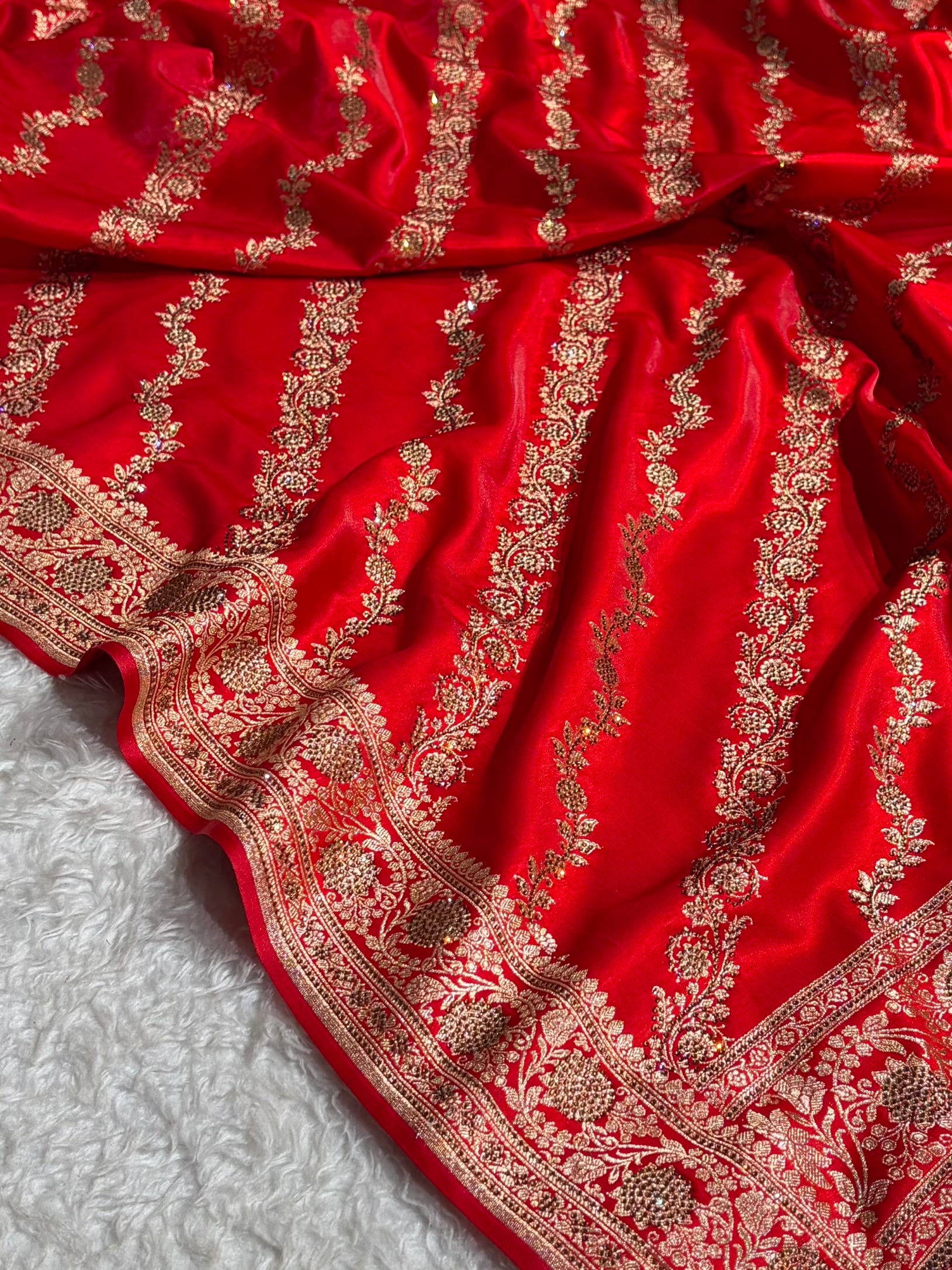 Bridal Red Cross with Swarovski Stone Work BSS10