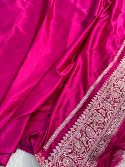 Banarasi Booti Motif In Baby Pink Mashru Silk Saree MCS10