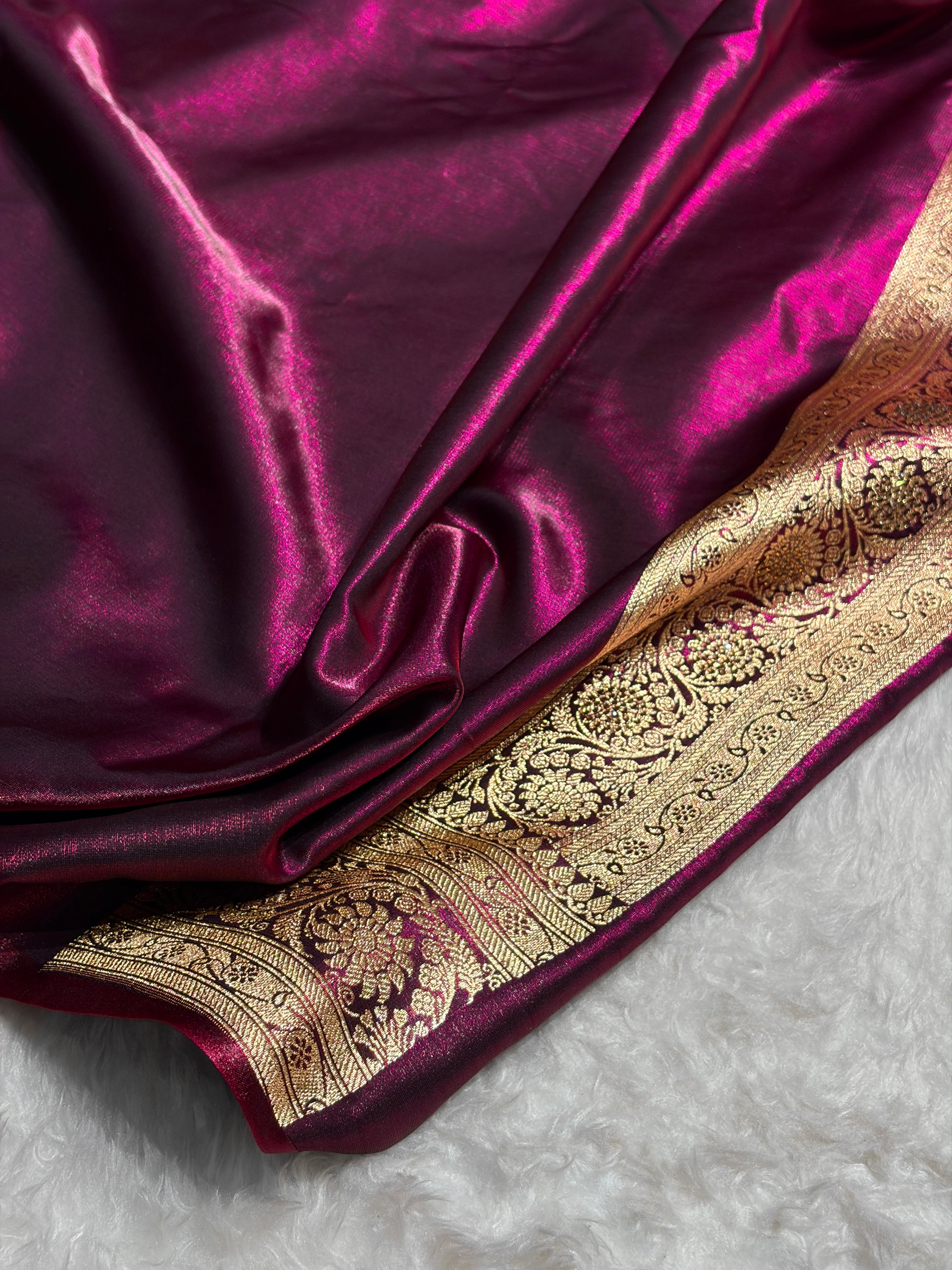 Chand Tara Cross Wine Boota With Traditional Banarasi Swarovski Work BSS04 (R)