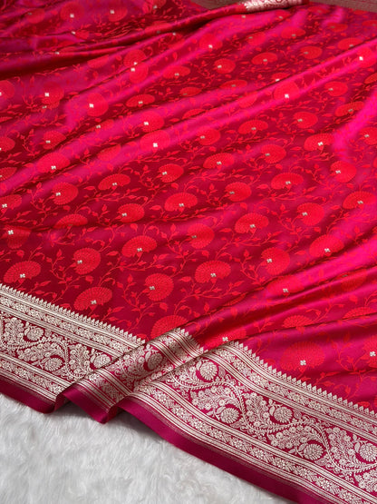 Rani Shades Tanchoi Motif Mashru Silk Saree MST-11