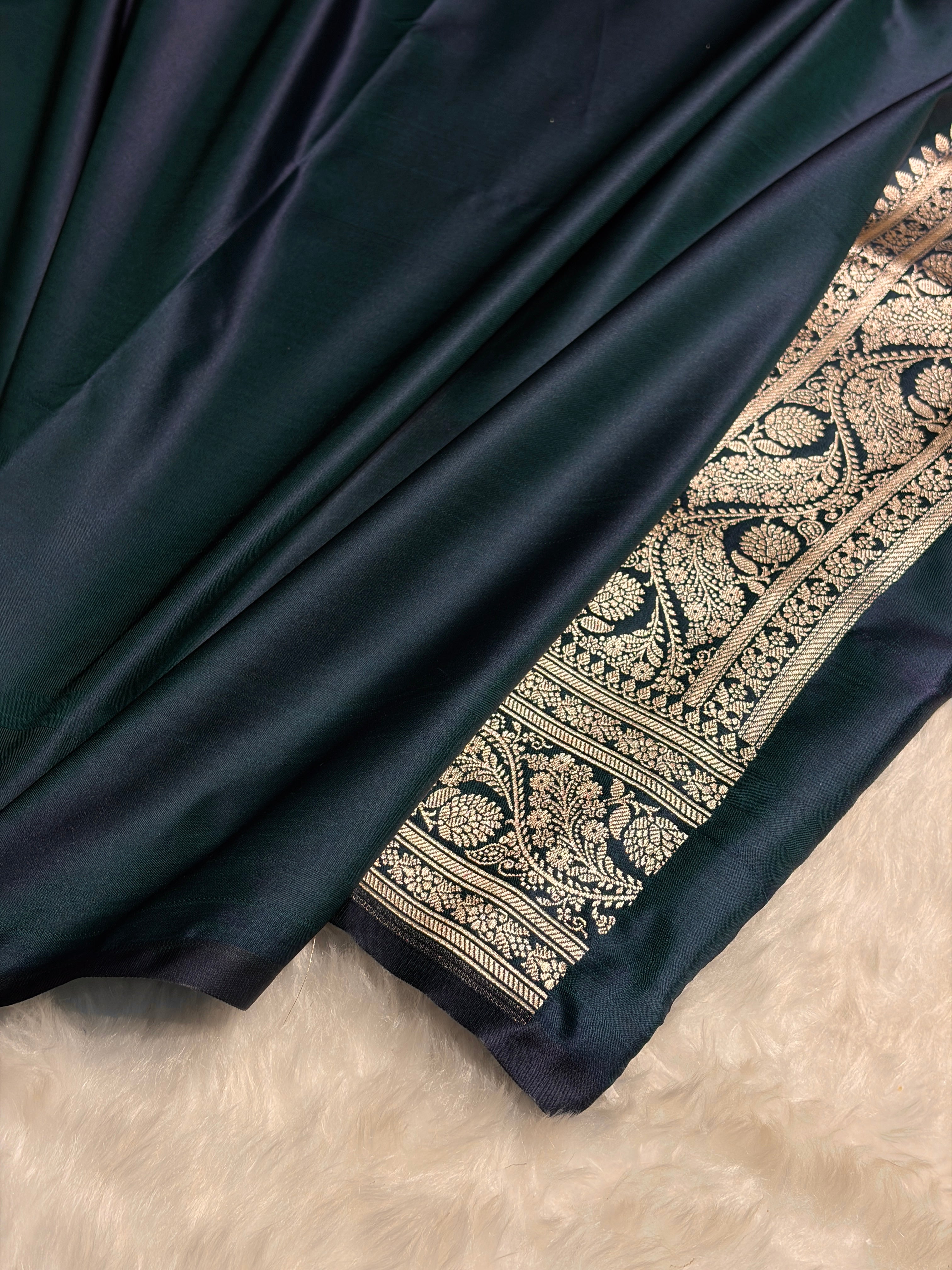 Rama Shades Tanchoi Motif Mashru Silk Saree MST-11