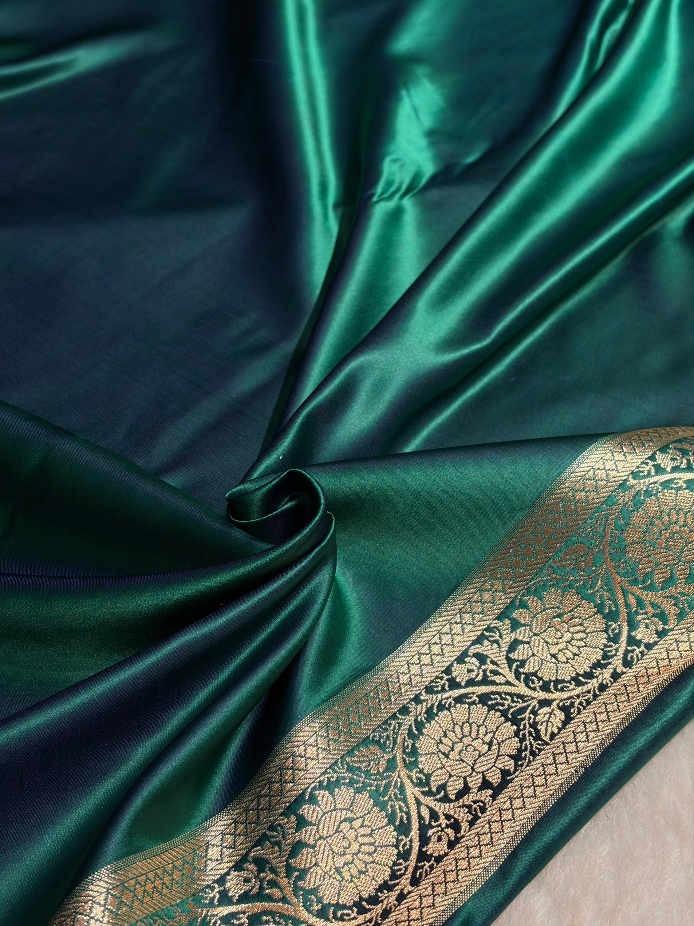 Peacock Banarasi Brocade Soft Katan Silk Saree SKB-01