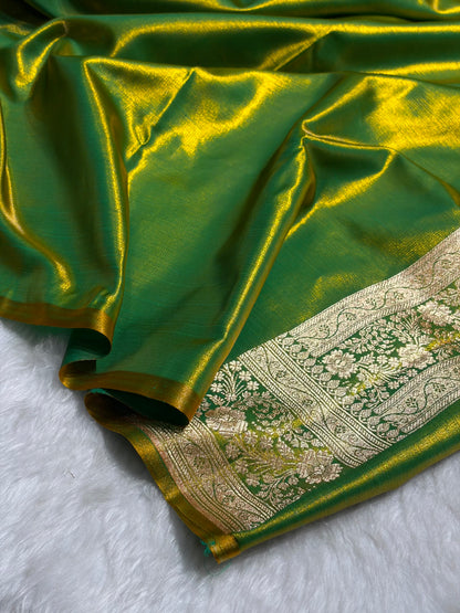 Liril Mehendi Shades With Gotta Patti Satin Silk Saree SSGP33