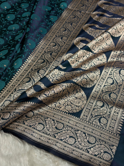 Rama Shades Tanchoi Motif Mashru Silk Saree MST-11