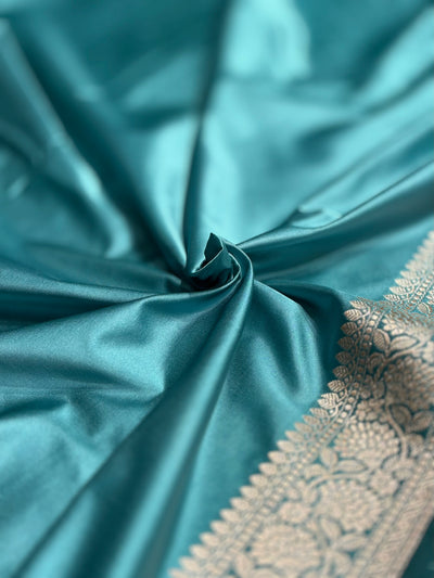 Mint Shades Booti Mashru Silk Saree MCS70