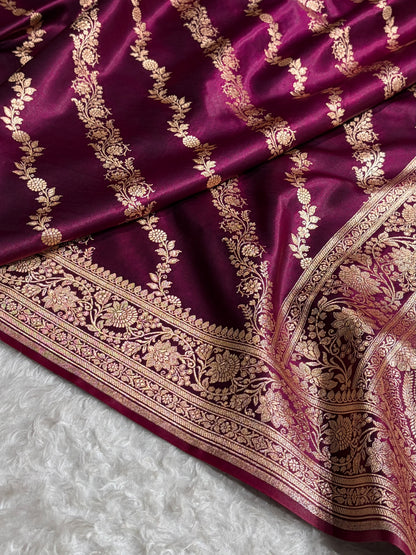 Ultra Light Weight Satin Silk Wine Cross SS10