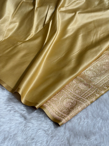 Wine - Cream Banarasi Boota Katan Silk Saree SKM29