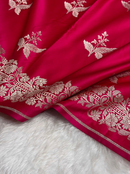 Rani Cross Shades Floral Boota Mashru Silk Saree MSM-67