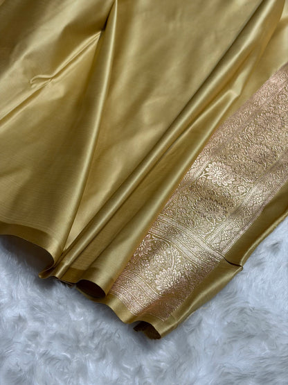 Sky Blue with Pista Booti Satin Katan Silk saree SK29