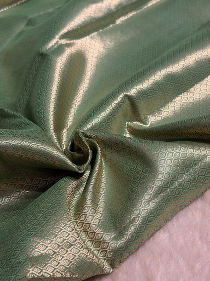 Minakari Sea Green Shades Pure Chiniya Silk CH-02