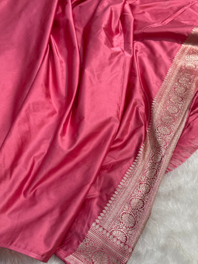 Blush Baby Pink Shade Mashru Silk Boota MCS17