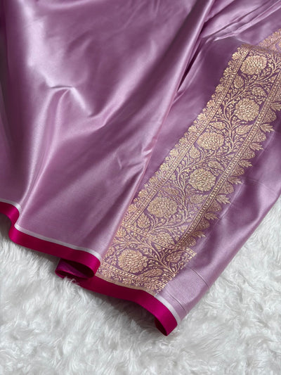 Banarasi Lavender Booti Katan Silk Saree SK09