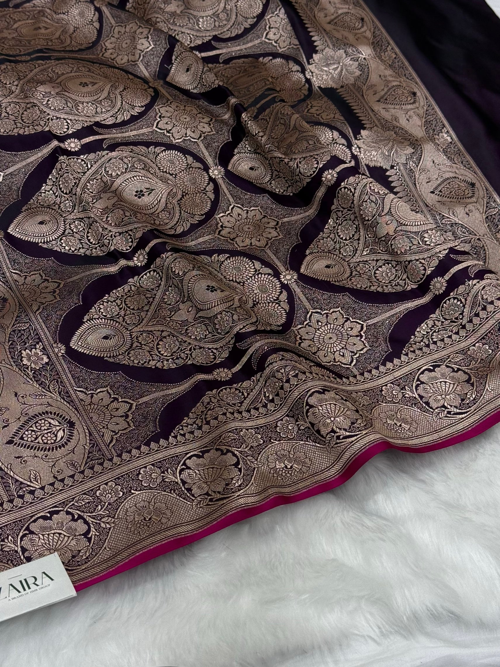 Wine shades Mashru Silk Saree for Festive Season MSM 25