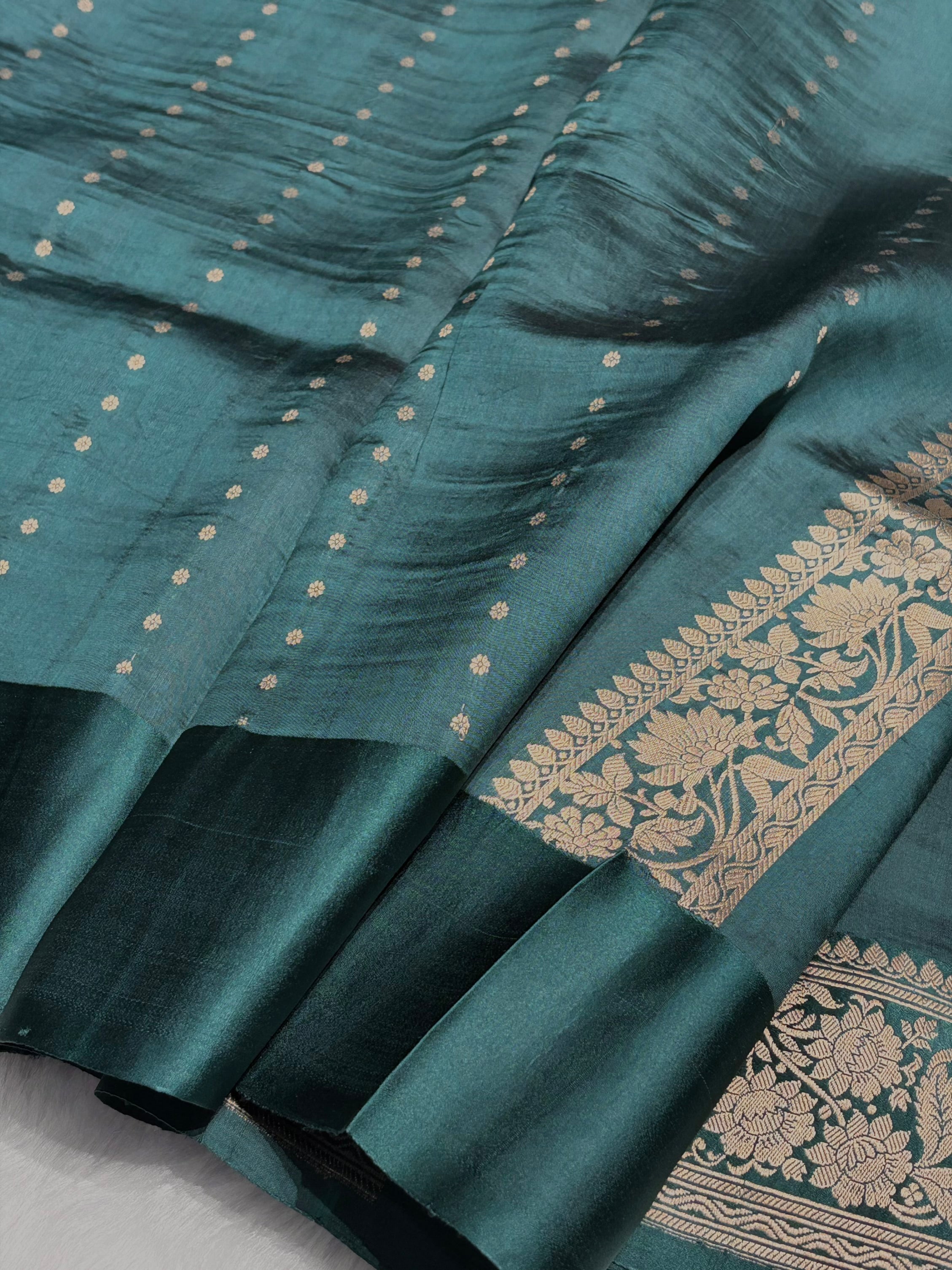 Rama Shades Meena Boota Handwoven Raw Mango Silk RM-22