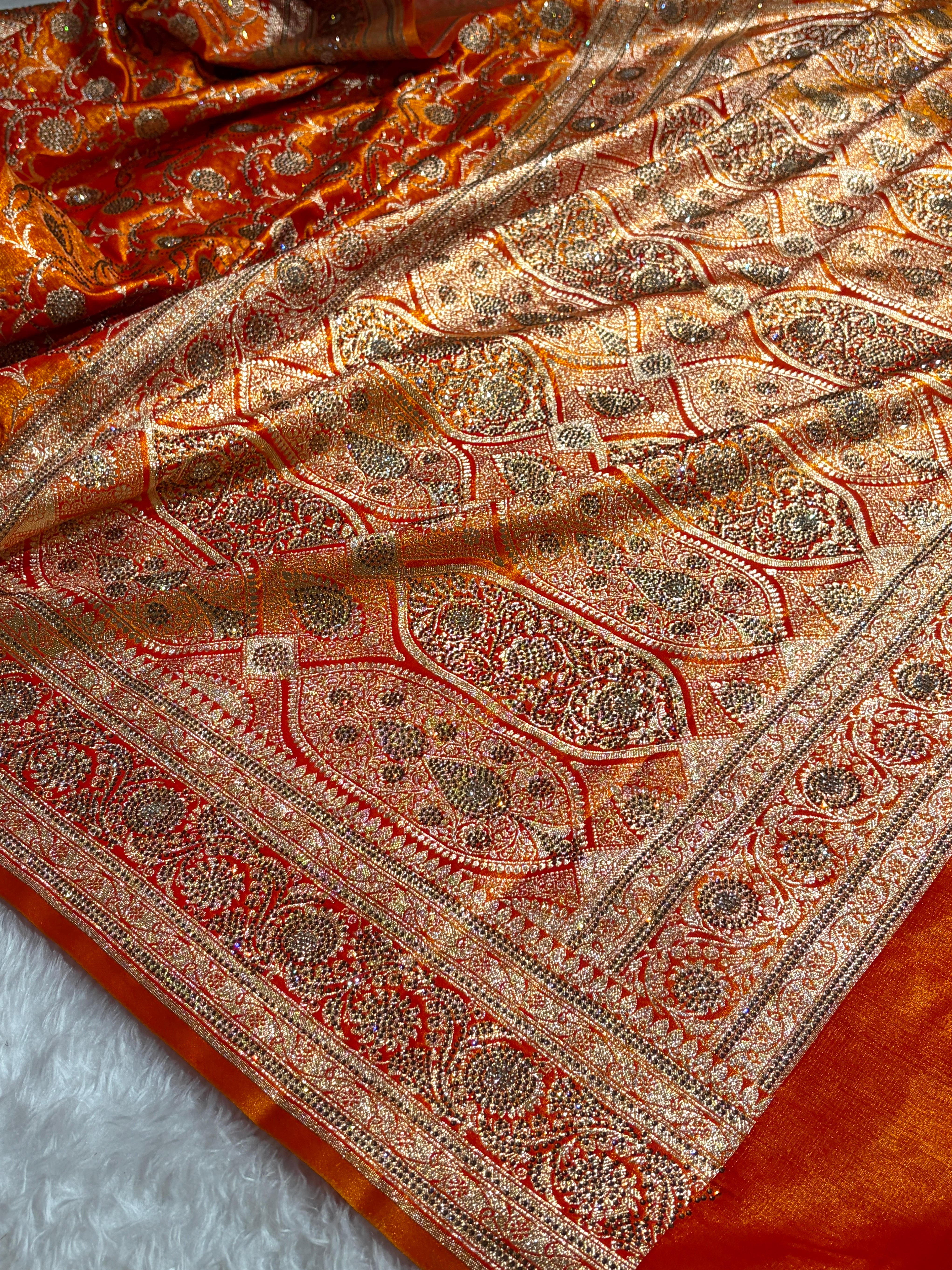 Bridal Gold Jaal with Swarovski Stone BSS13 (E)