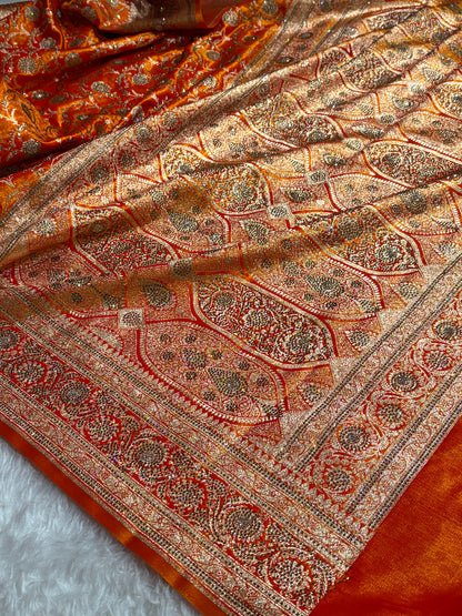 Bridal Gold Jaal with Swarovski Stone BSS13 (E)