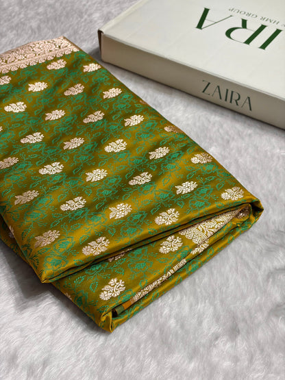 Liril Mahendi Shades Tanchoi Motif Mashru Silk Saree MST-10