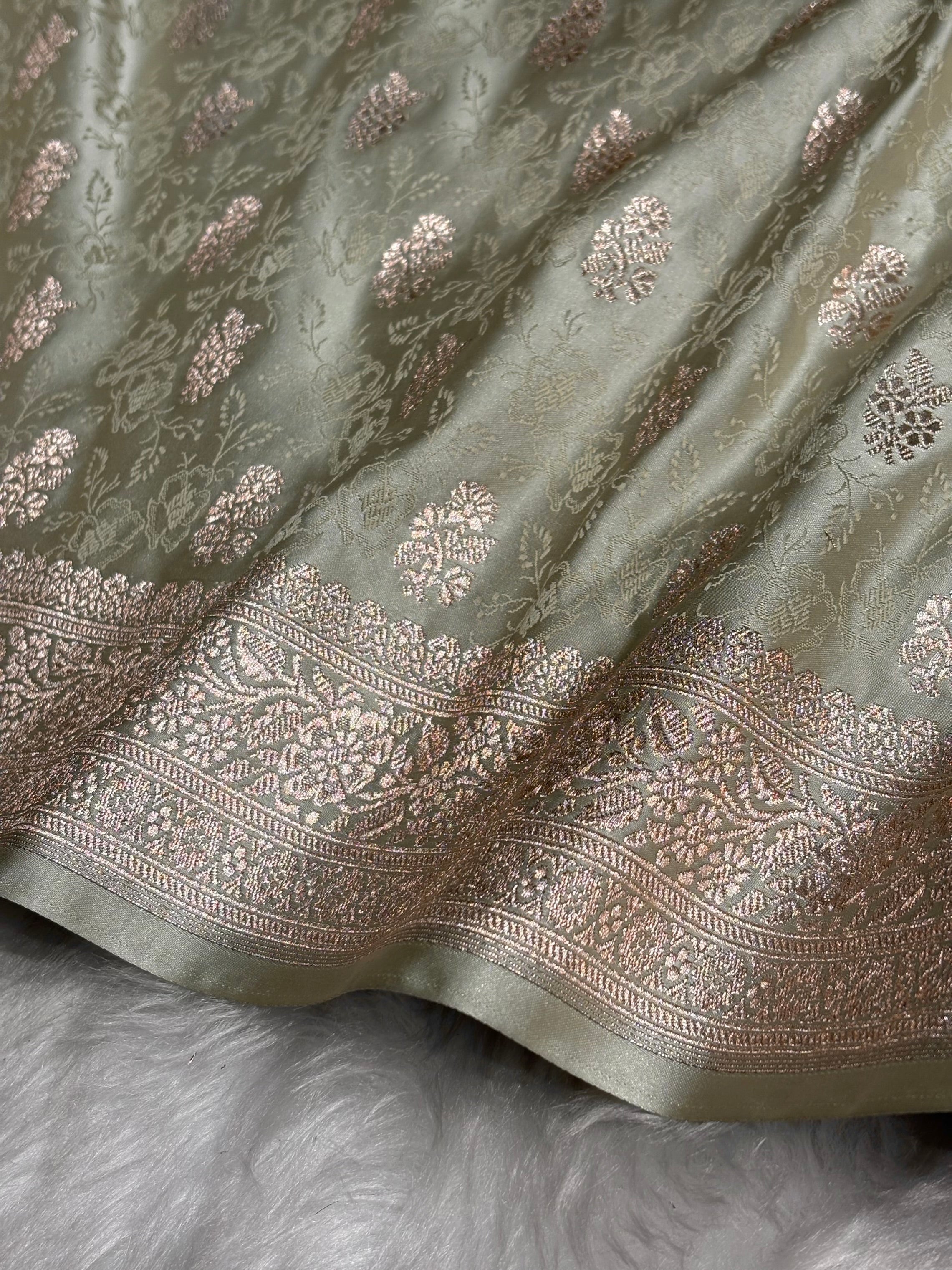 Tusser Shades Tanchoi Motif Mashru Silk Saree MST-10