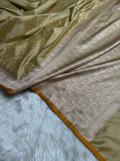 Banarasi Tusser Shades Tanchoi Motif Mashru Silk Saree MST-09