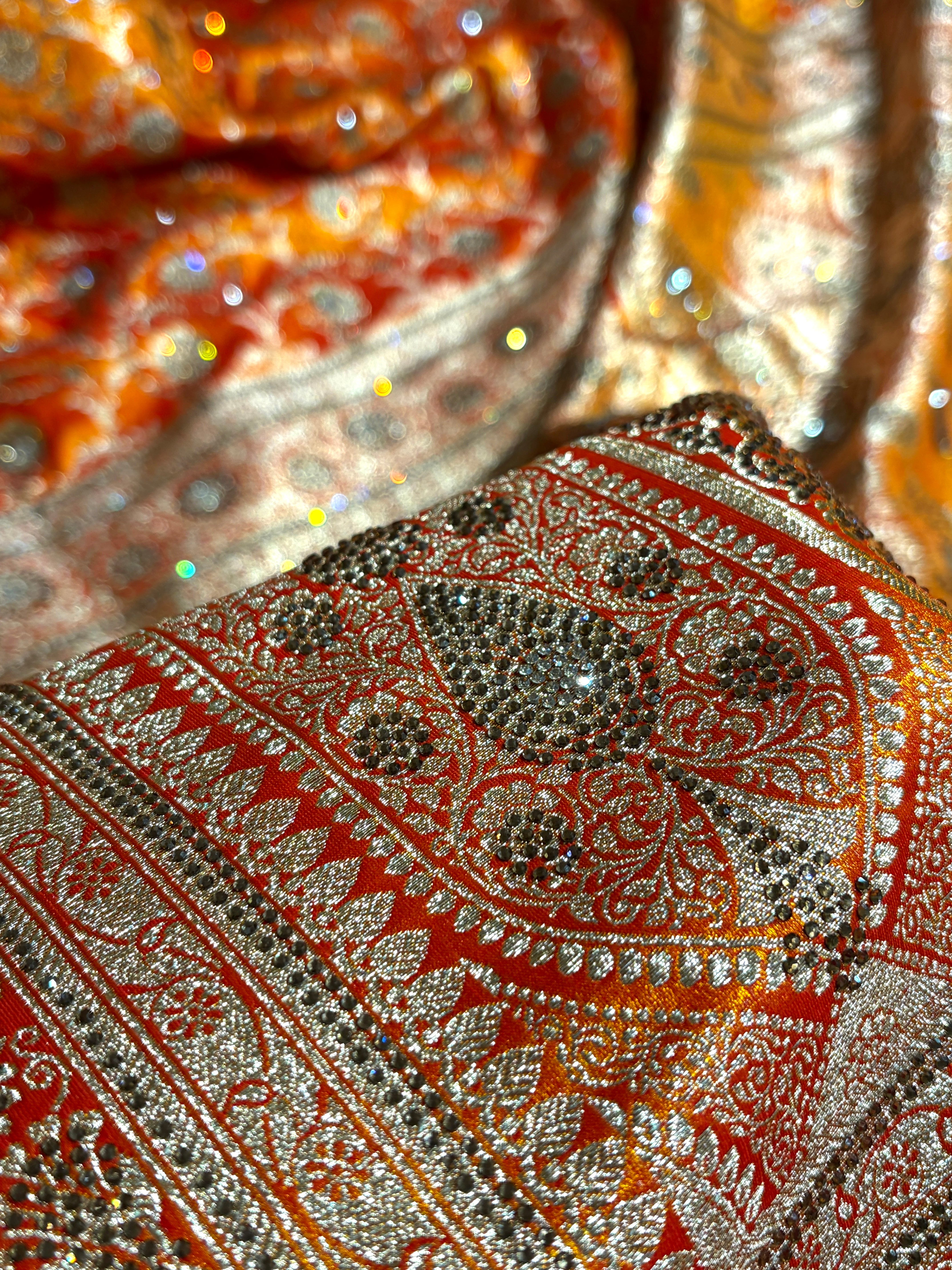 Bridal Gold Jaal with Swarovski Stone BSS13 (E)