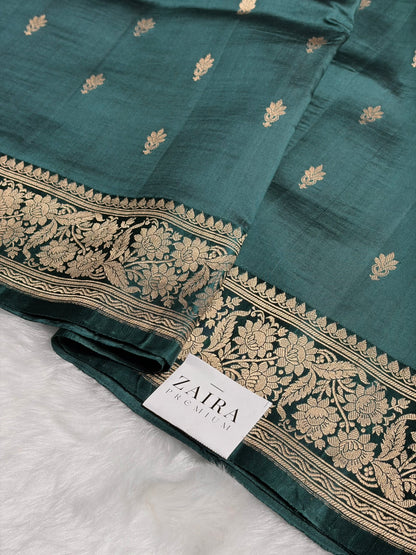 Rama Shades Meena Boota Handwoven Raw Mango Silk RM-22