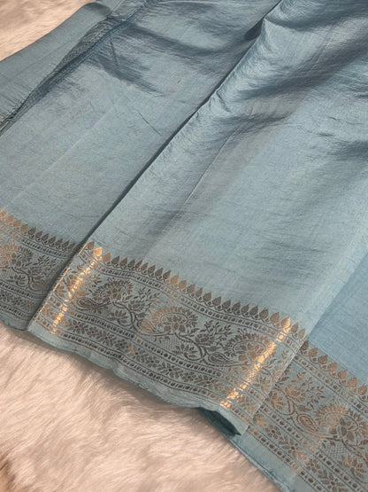 Lavender Shades Handwoven Pure Raw Mango Silk RM-46